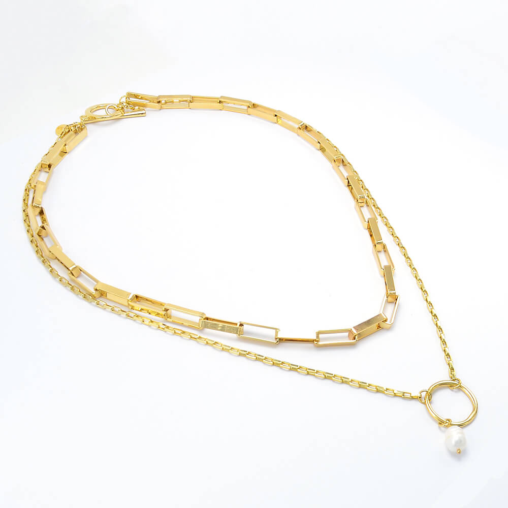 2 Layer Gold Chain Necklace