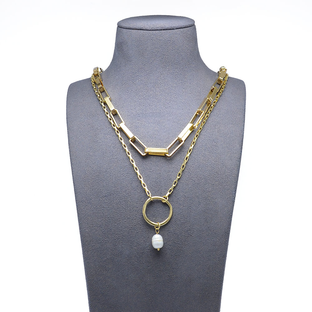 2 Layer Gold Chain Necklace