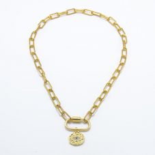 Carabiner Gold Chain Necklace