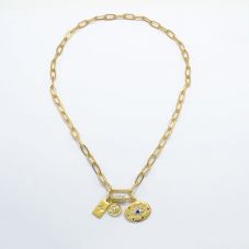 Paperclip Gold Chain Necklace