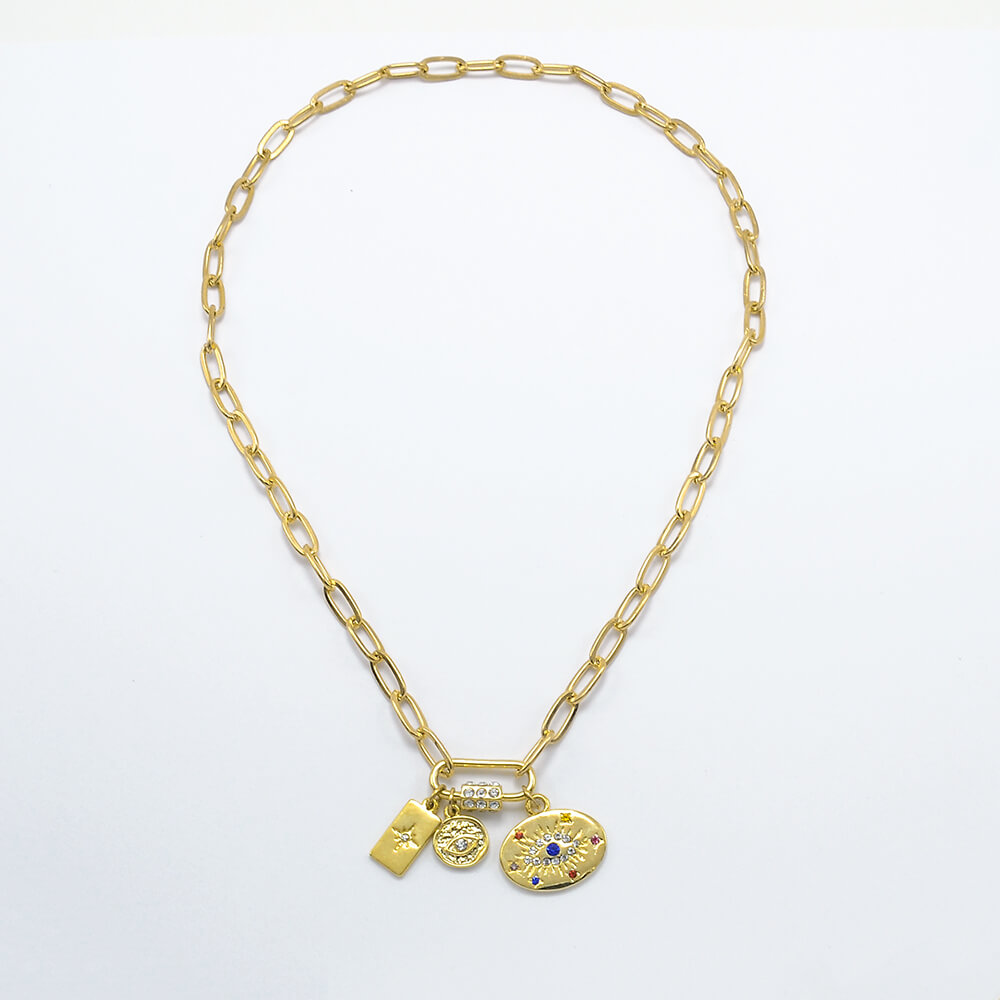 Paperclip Gold Chain Necklace