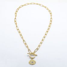 Paperclip Gold Chain Necklace Paperclip Gold Chain Necklace
