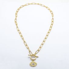 Paperclip Gold Chain Necklace