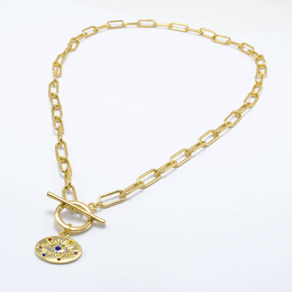 Paperclip Gold Chain Necklace