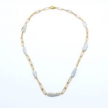 Paperclip Gold Chain Necklace Paperclip Gold Chain Necklace