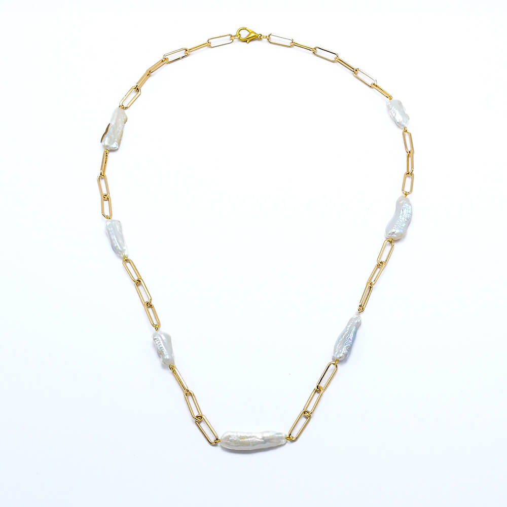 Paperclip Gold Chain Necklace