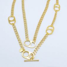 3 Layer Gold Chain Necklace