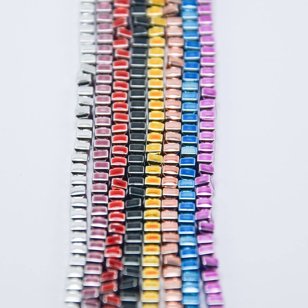 2mm Mini Cube Hematite Beads