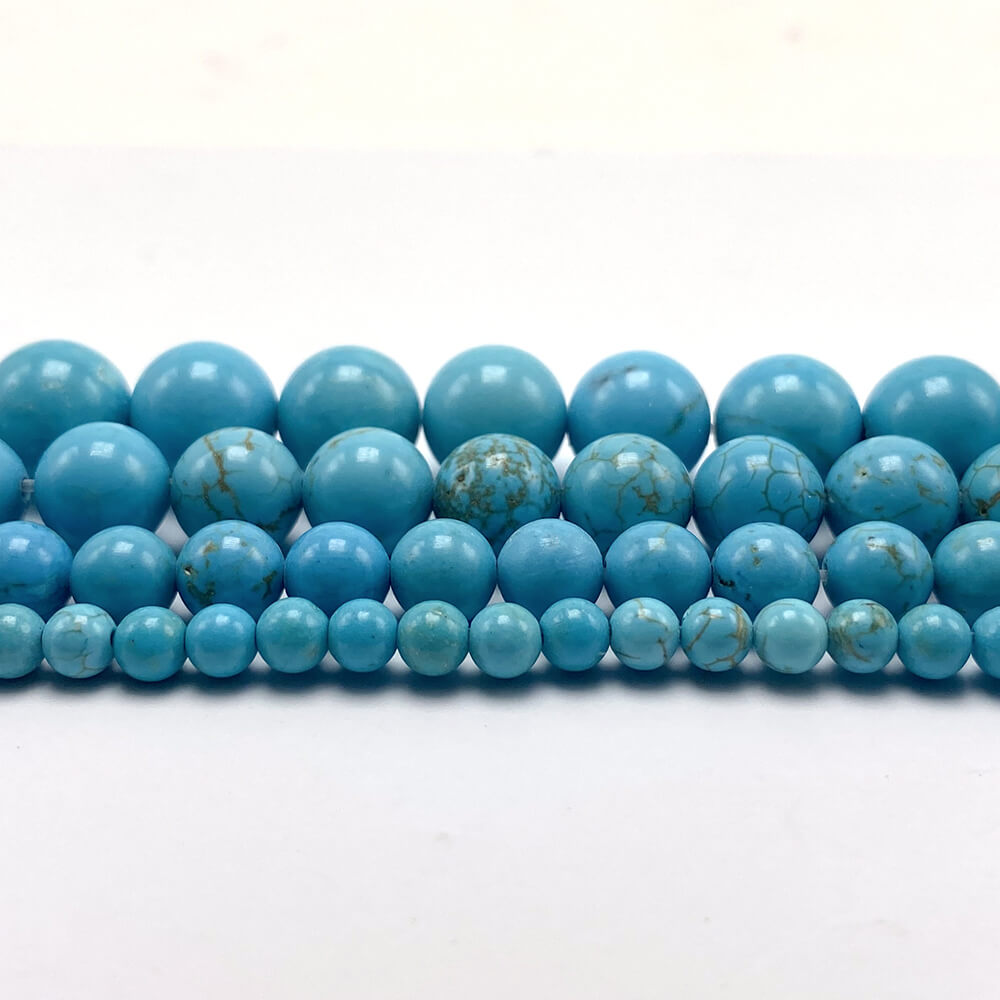 4/6/8/10mm Turquoise Round Beads