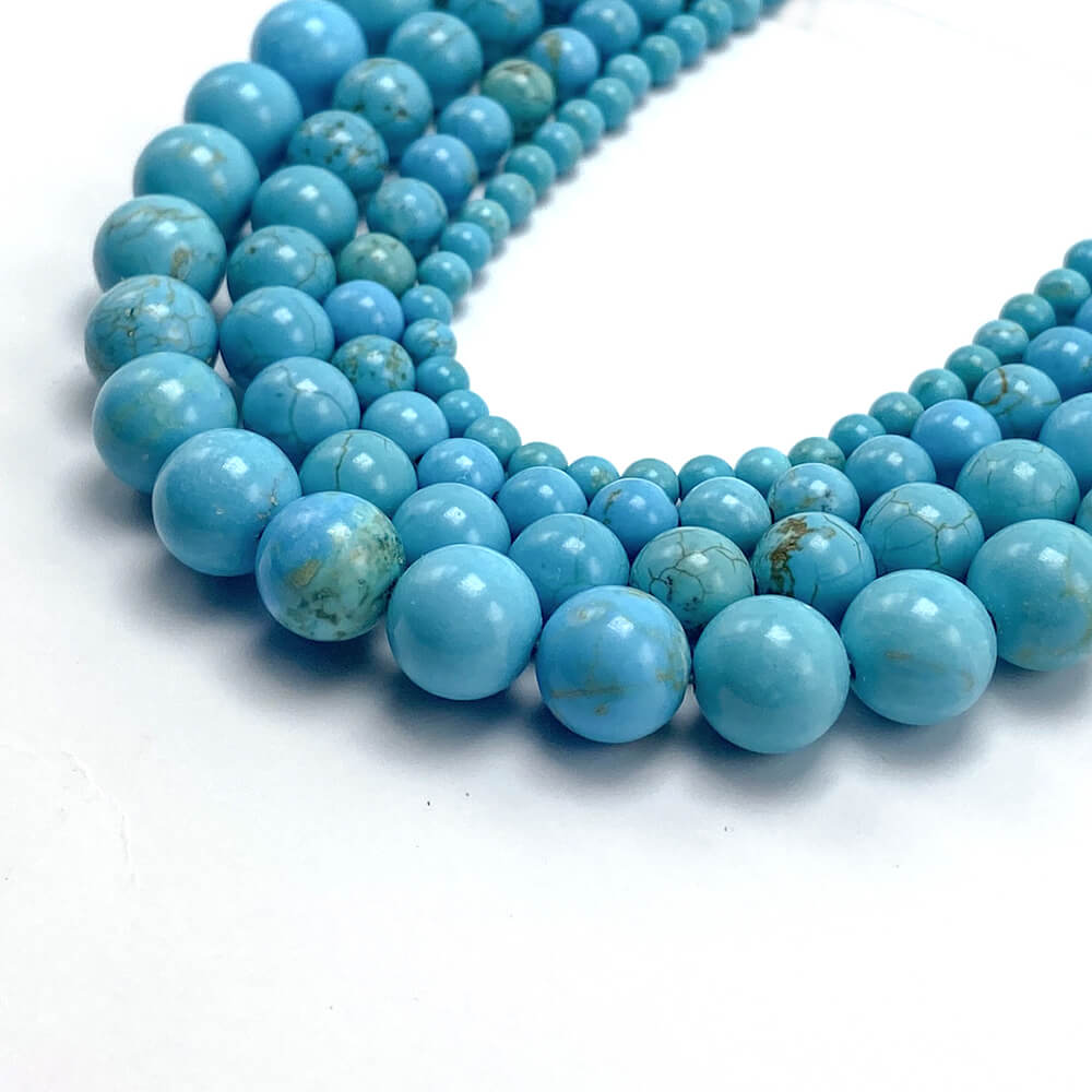 4/6/8/10mm Turquoise Round Beads