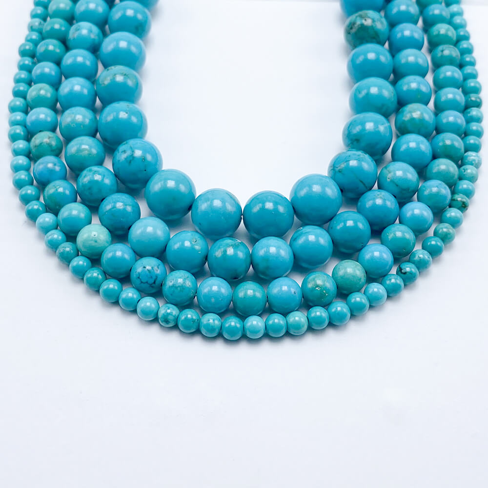 4/6/8/10mm Turquoise Round Beads