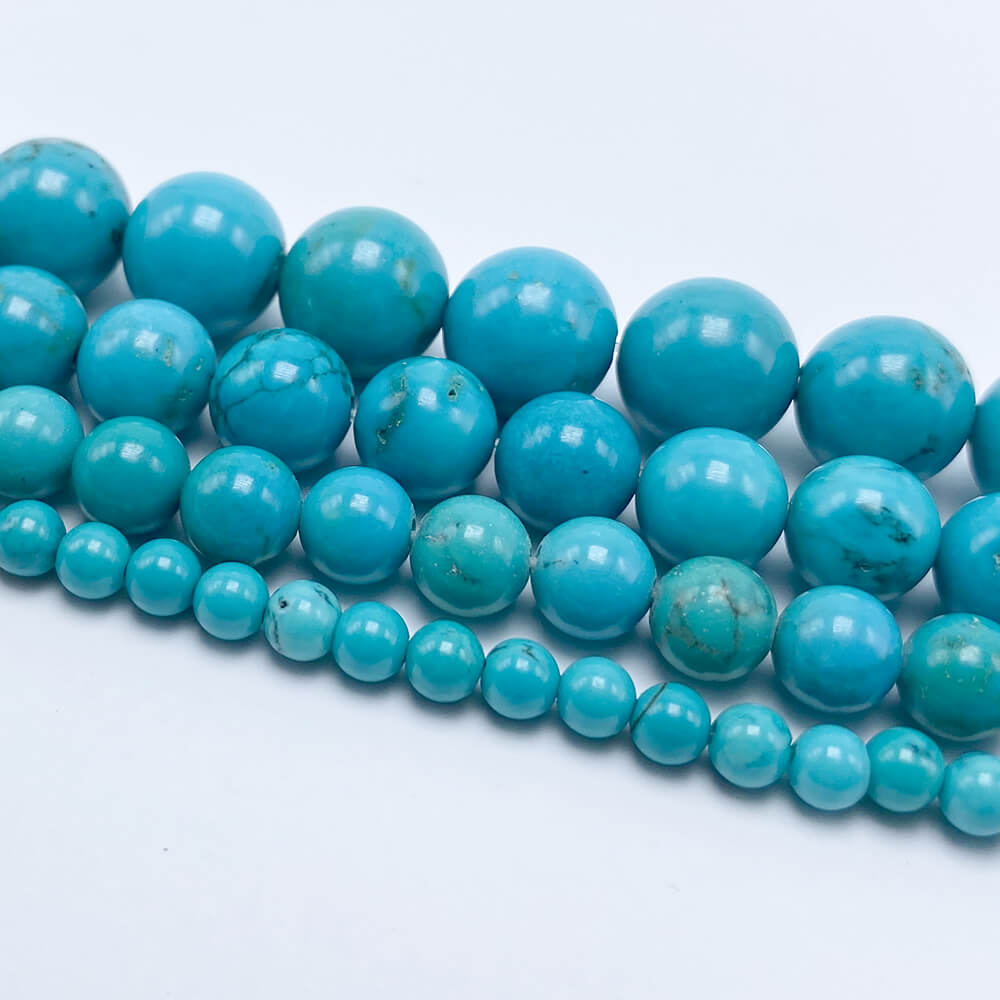 4/6/8/10mm Turquoise Round Beads