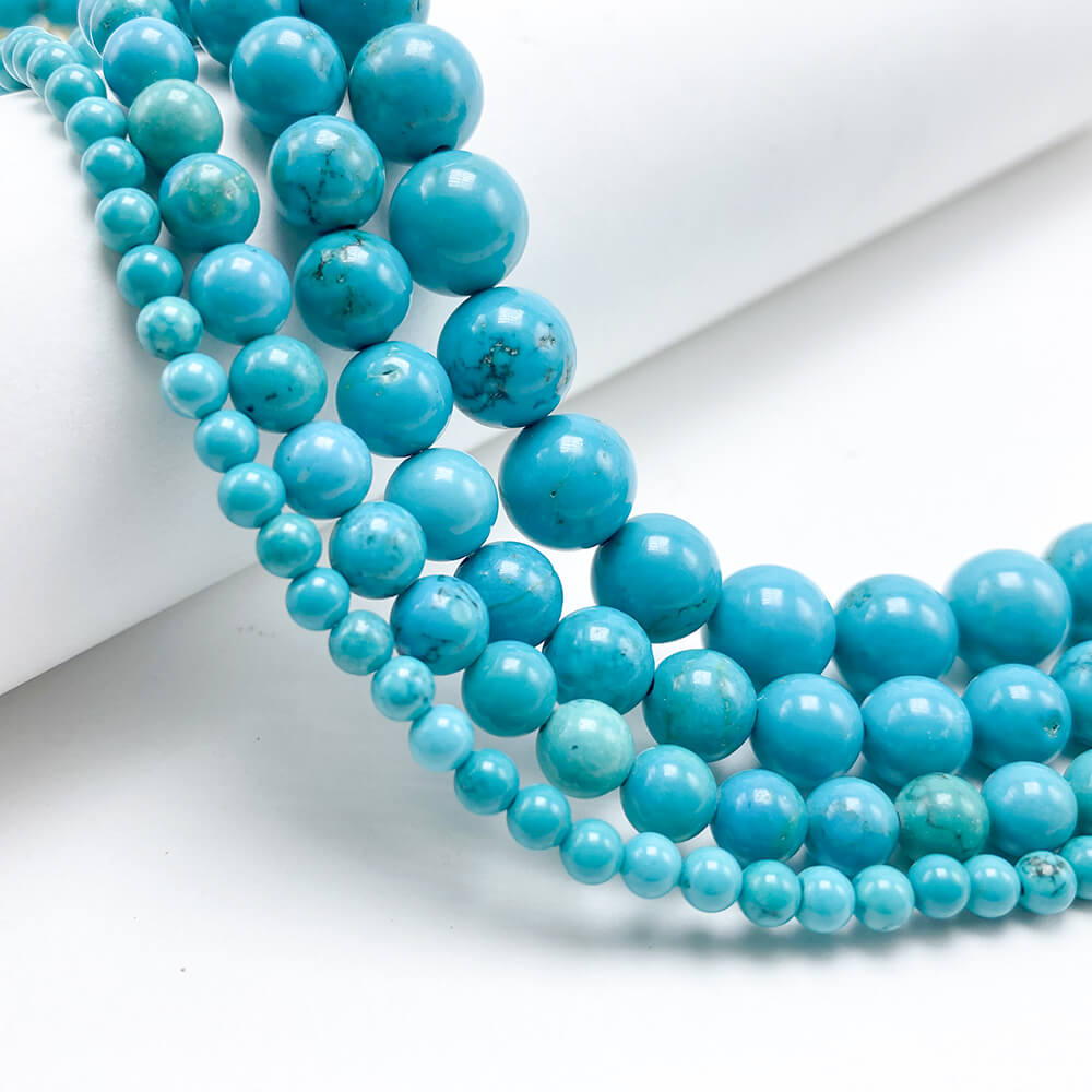 4/6/8/10mm Turquoise Round Beads