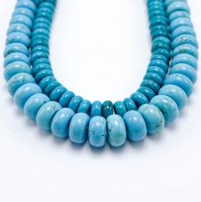 3*6mm Turquoise Faceted Rondelle Beads