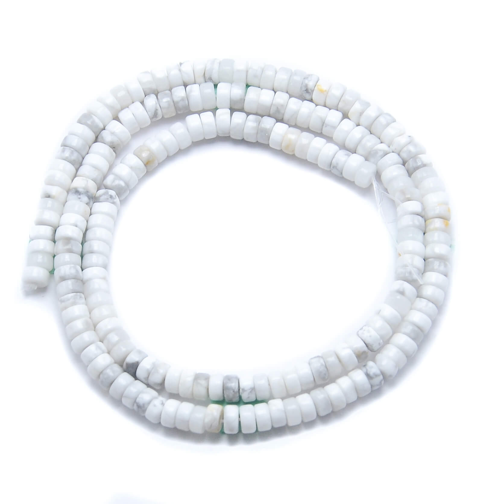 Natural Gemstone Heishi Beads Wheel Shape