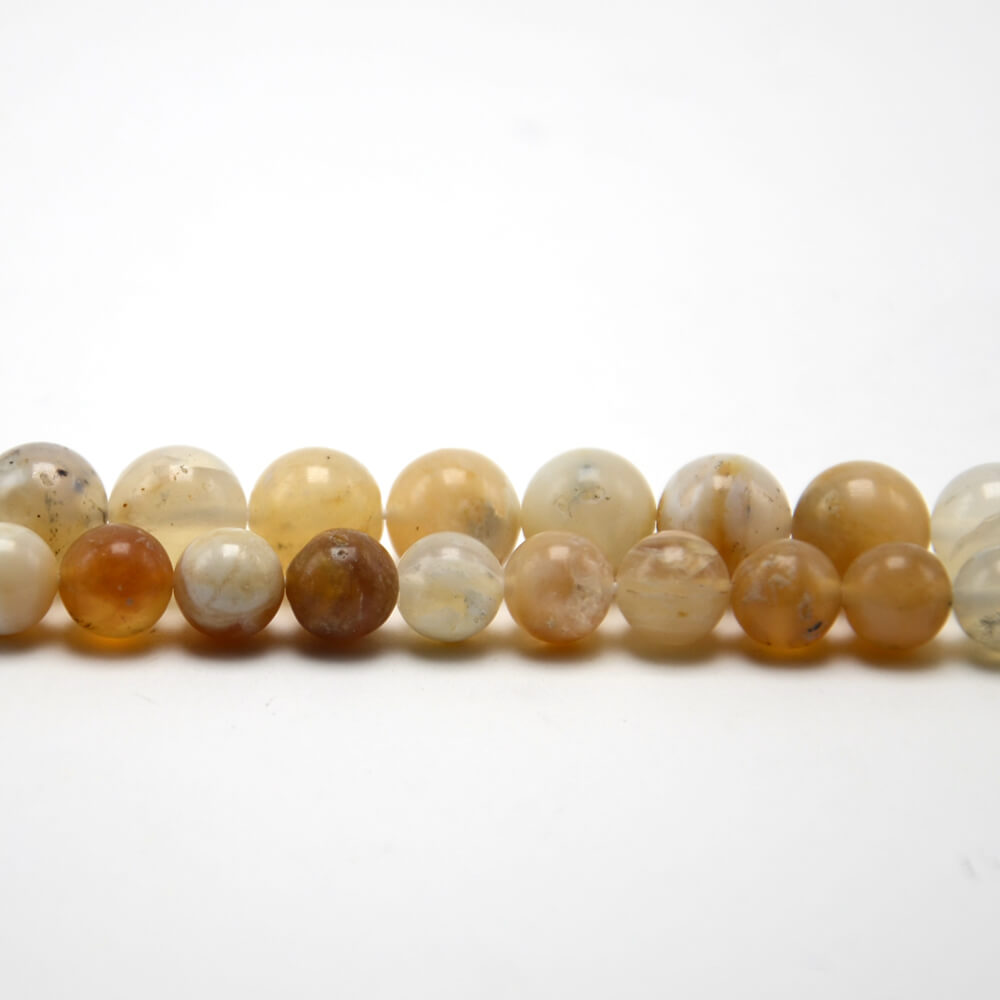 Wholesale Yellow Opal Round Beads Strands – Natural Gemstone Loose Beads 8mm / 10mm (16 Inch)