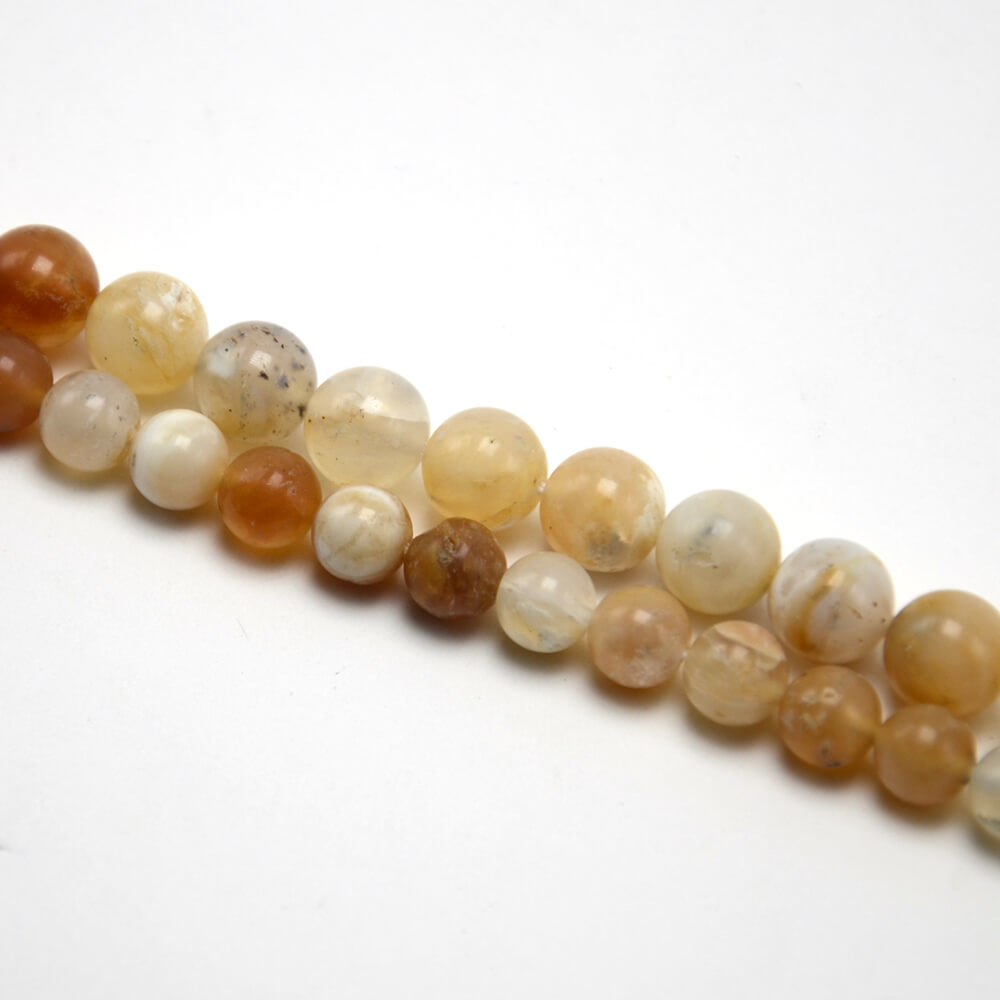 Yellow Opal Round Beads