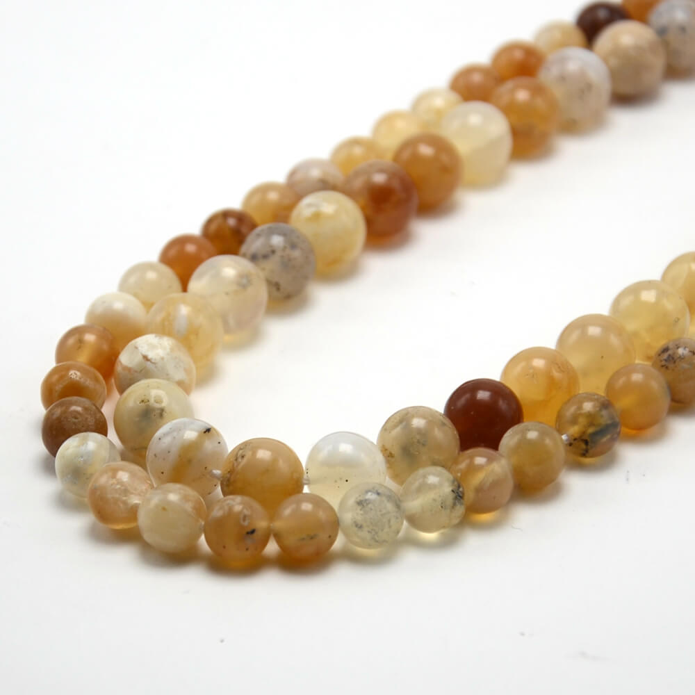 Yellow Opal Round Beads