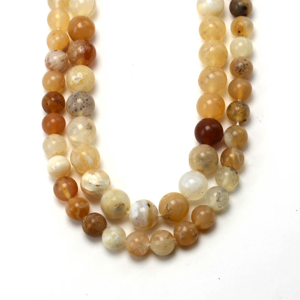 Yellow Opal Round Beads