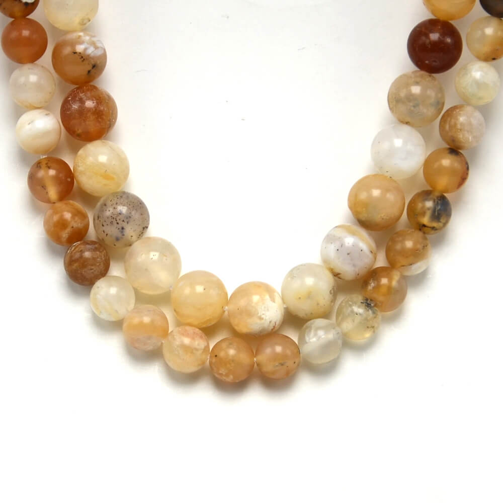 Yellow Opal Round Beads