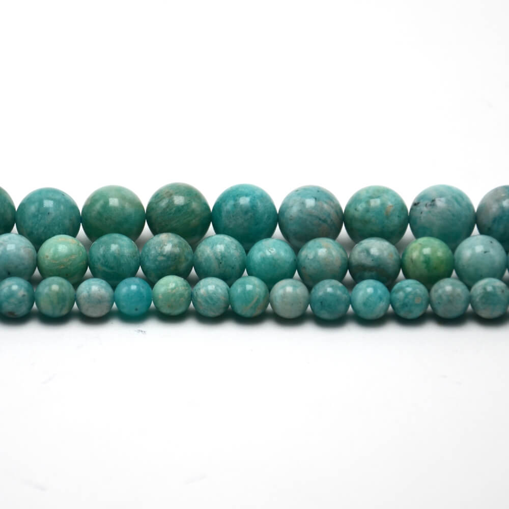 Grade A Amazonite Round Beads Strands – Premium Natural Gemstone Loose Beads for Wholesale