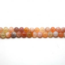 2023 wholesale Pink Botswana Agate Round Beads manufacturer