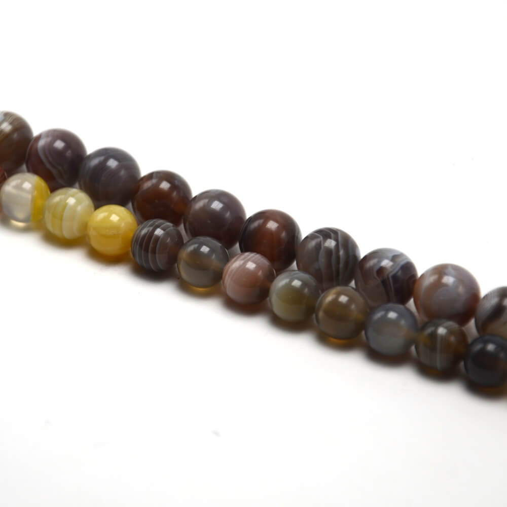 2023 Botswana Agate Round Beads manufacturer made in china