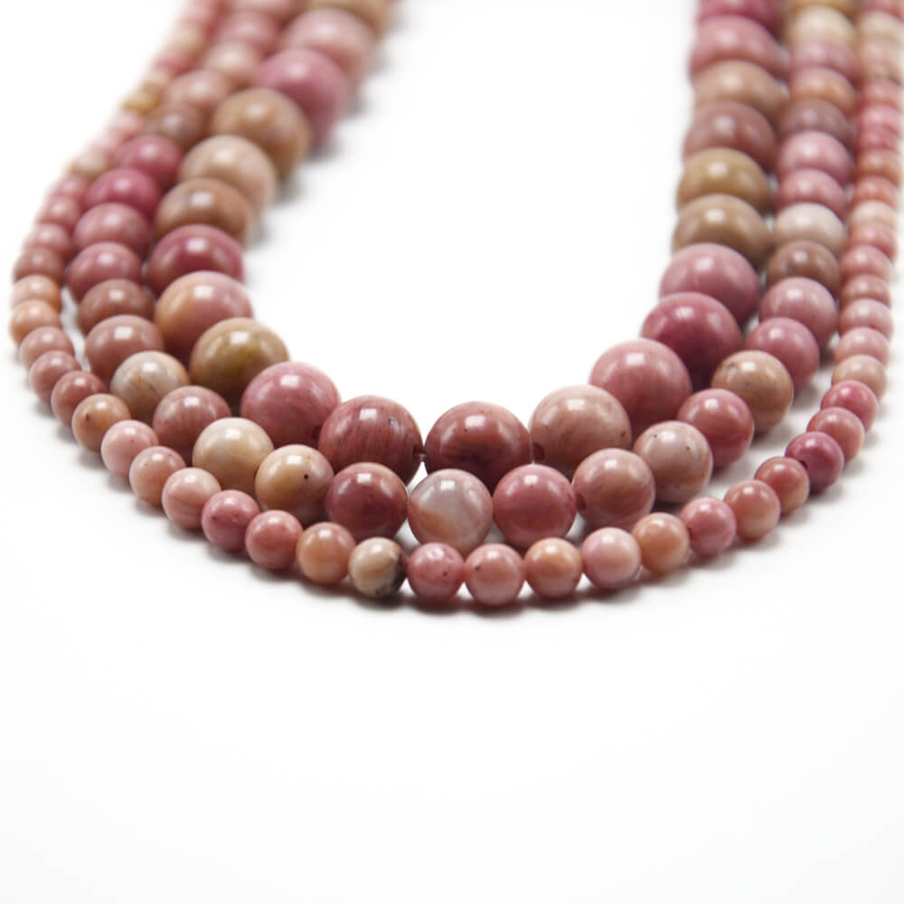 2023 wholesale natural stone Red Serpenggiante Round Beads