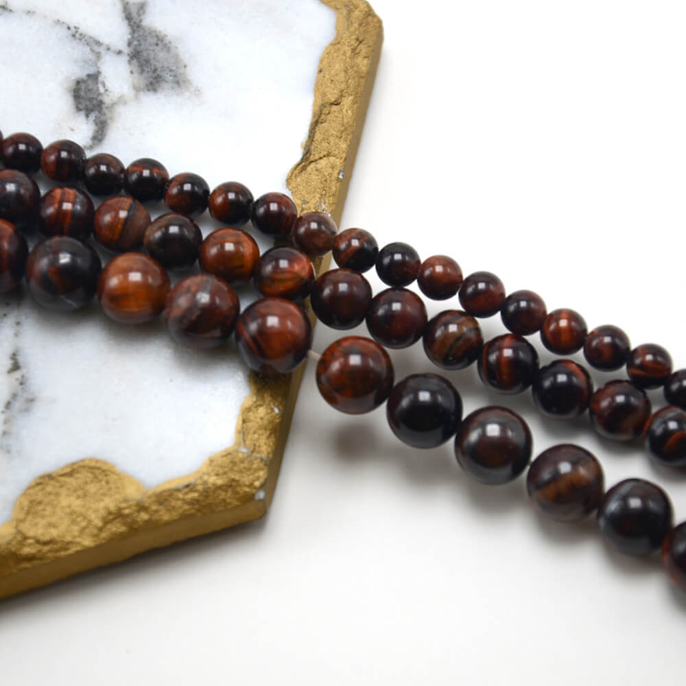 2023 wholesale Red Tigereye Round Beads