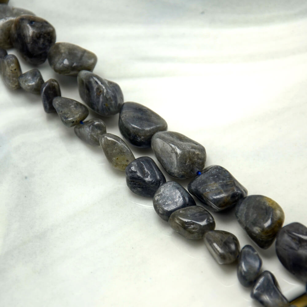 Labradorite Tooth Beads