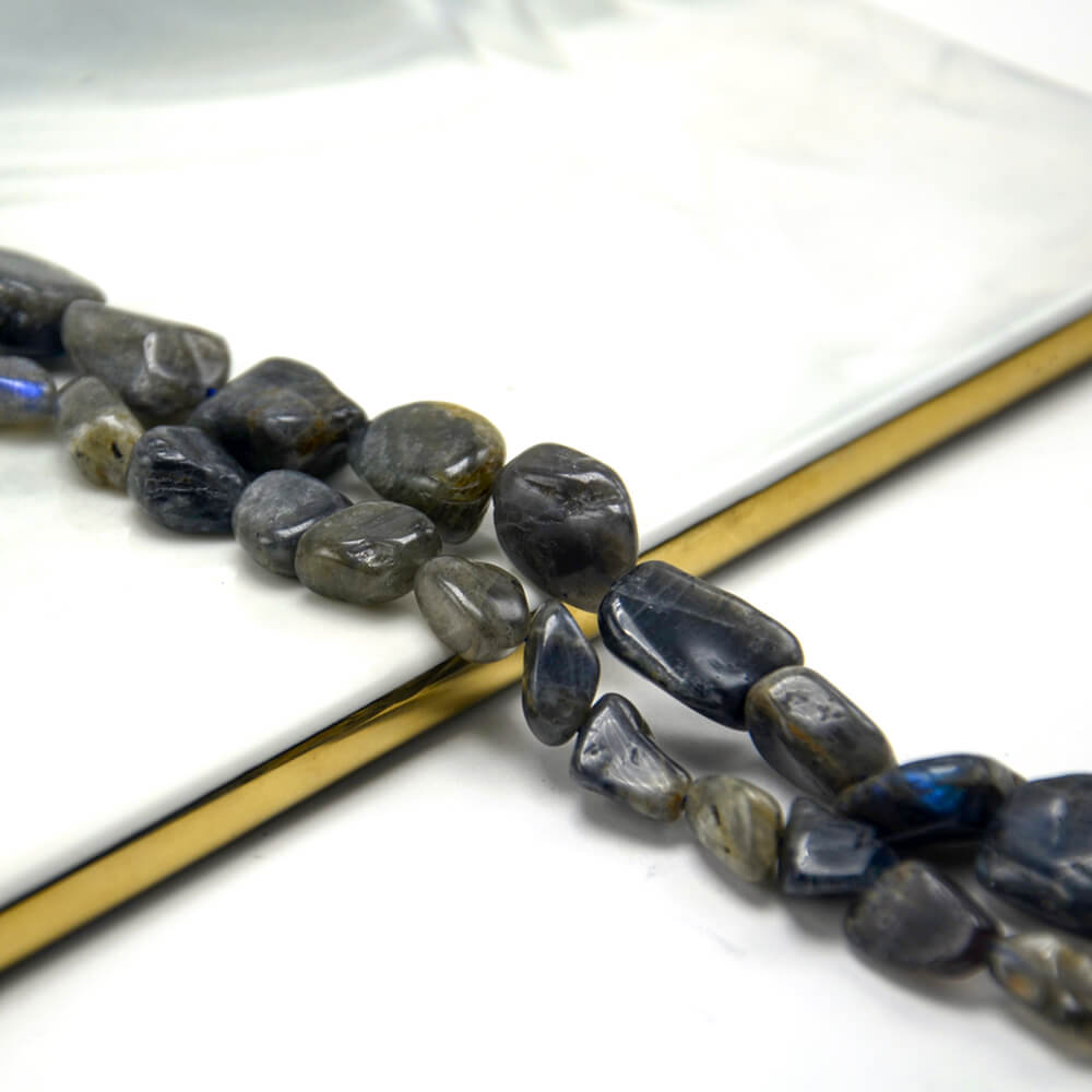 Labradorite Tooth Beads