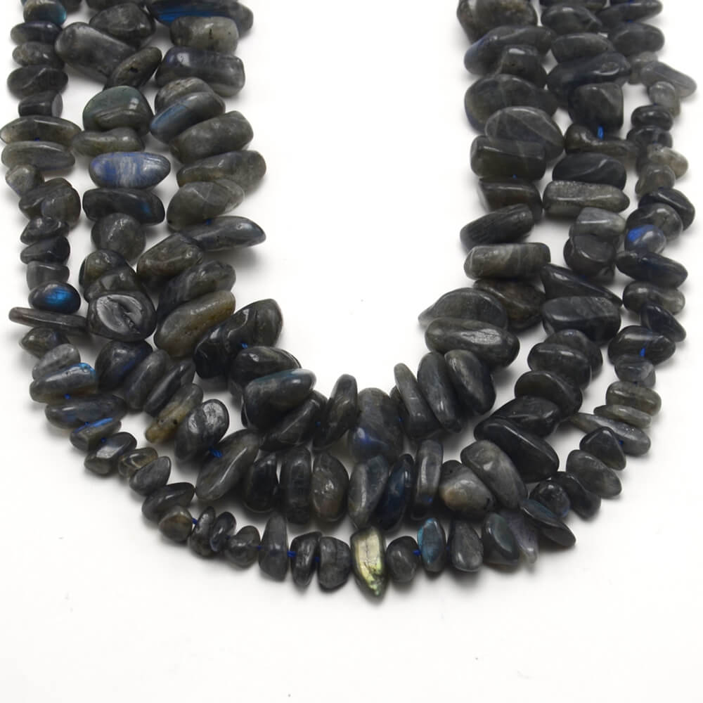 Labradorite Tooth Beads Beads