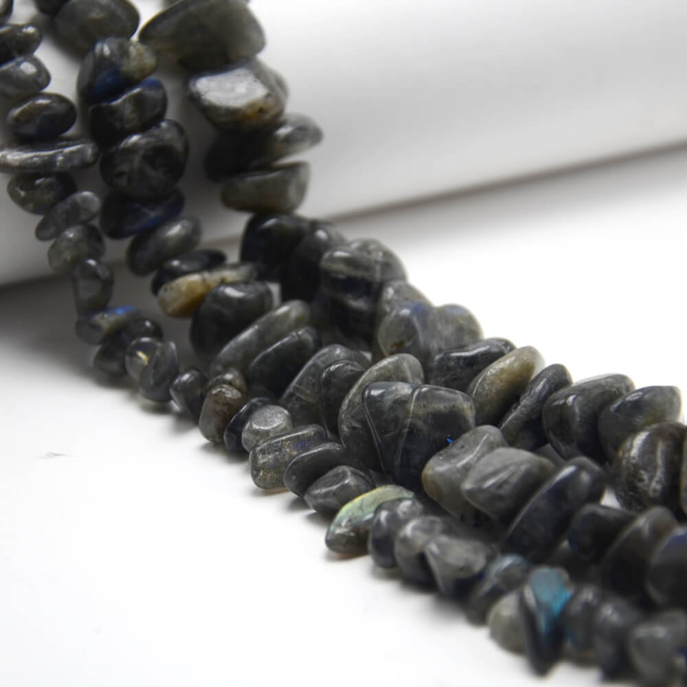 Labradorite Tooth Beads Beads