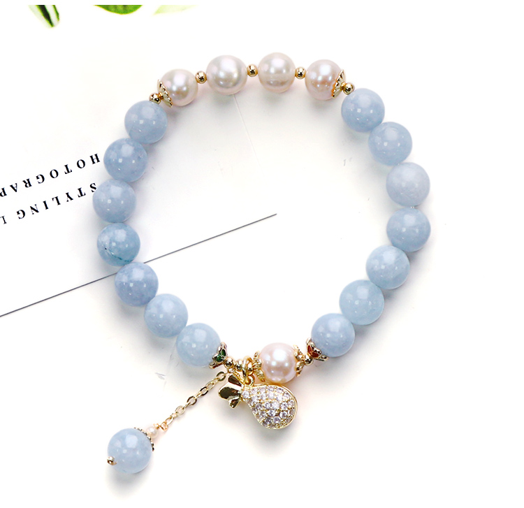 Wholesale Nature Freshwater Pearl Bracelet Baroque Pearl Bracelet with 14K Gold Plating