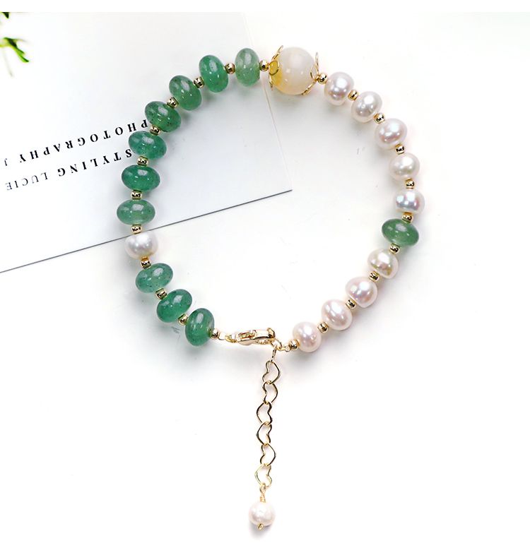 Wholesale Nature Freshwater Pearl Bracelet Baroque Pearl Bracelet with 14K Gold Plating