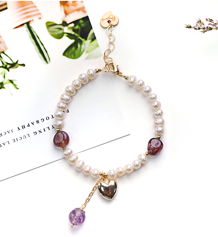 Wholesale Nature Freshwater Pearl Bracelet Baroque Pearl Bracelet with 14K Gold Plating