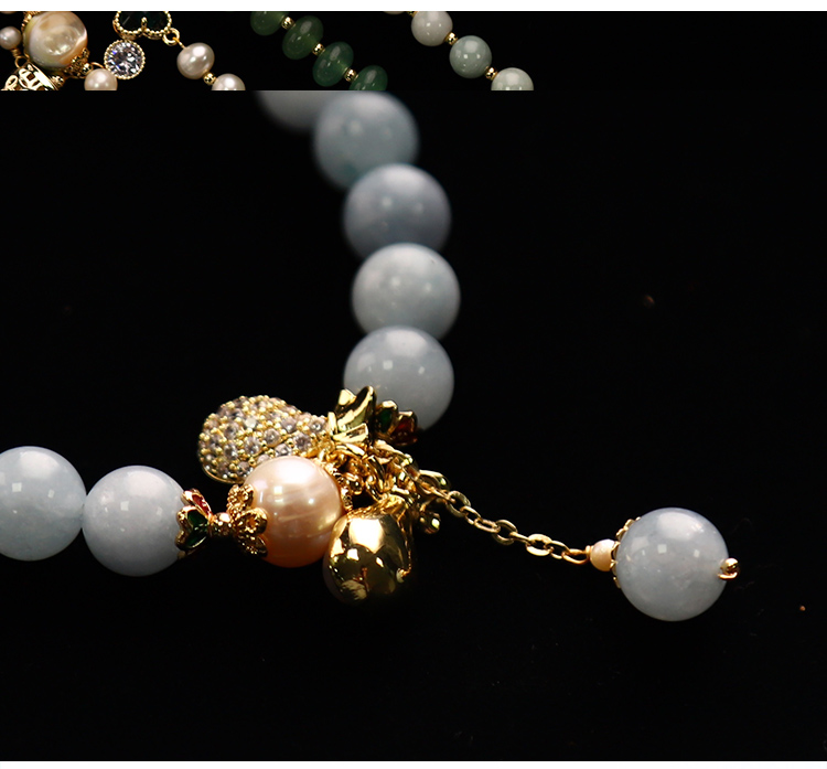 Wholesale Nature Freshwater Pearl Bracelet Baroque Pearl Bracelet with 14K Gold Plating