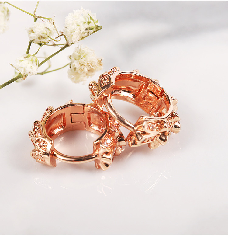 New Design European Fashion Geometric Earrings Hot Sale Personality Gold Plated Alloy Hoop Earrings