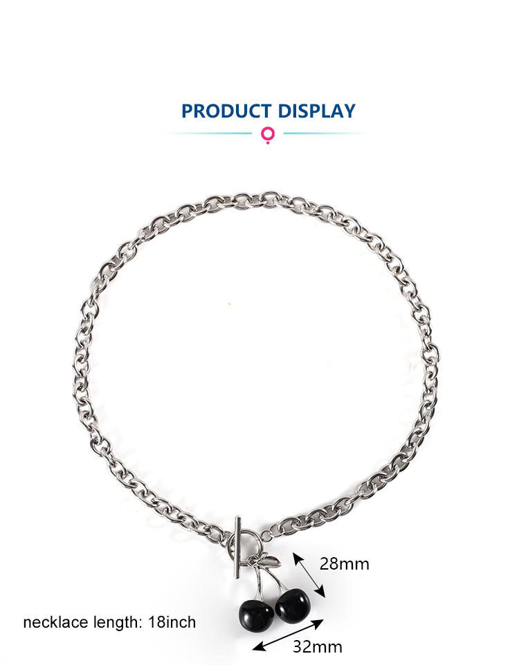 High Quality 304 Stainless Steel OT Buckle Charms Necklace