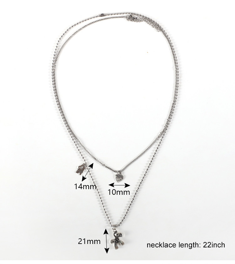 High Quality 304 Stainless Steel OT Buckle Charms Necklace