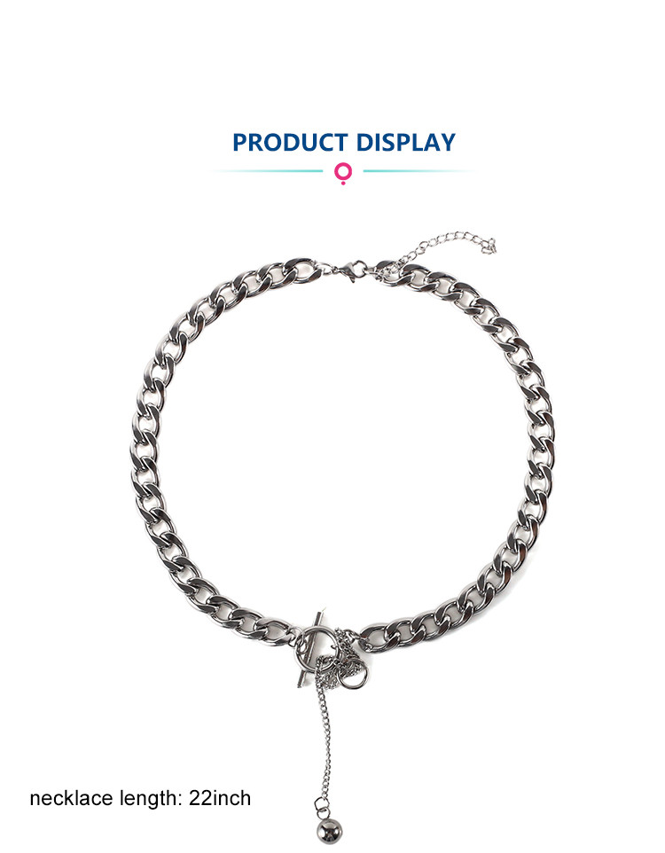 New Arrival 304 Stainless Steel Chain Charms Necklace