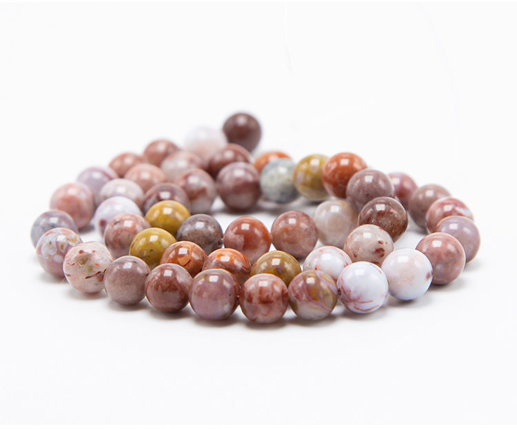 Red Marine Agate Beads
