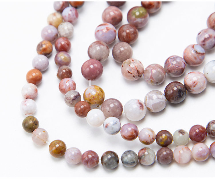 Red Marine Agate Beads