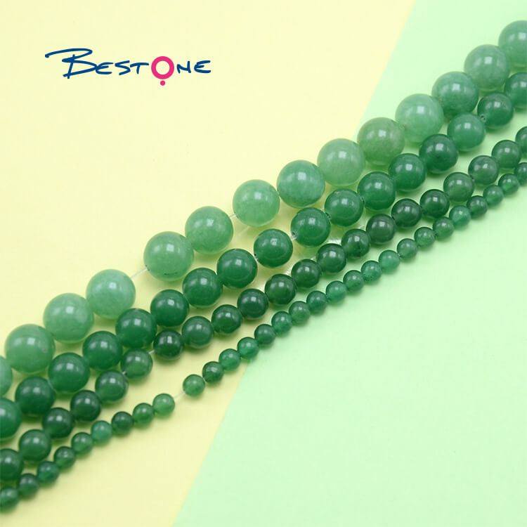 Jewelry Making Supplier 4mm 6mm 8mm 10mm Natural Green Aventurine Round Beads for DIY Jewelry Making