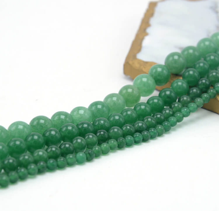 Jewelry Making Supplier 4mm 6mm 8mm 10mm Natural Green Aventurine Round Beads for DIY Jewelry Making