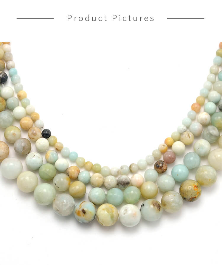 High Quality 4mm 6mm 8mm 10mm Amazonite Round Jewelry Beads for DIY Jewelry Making
