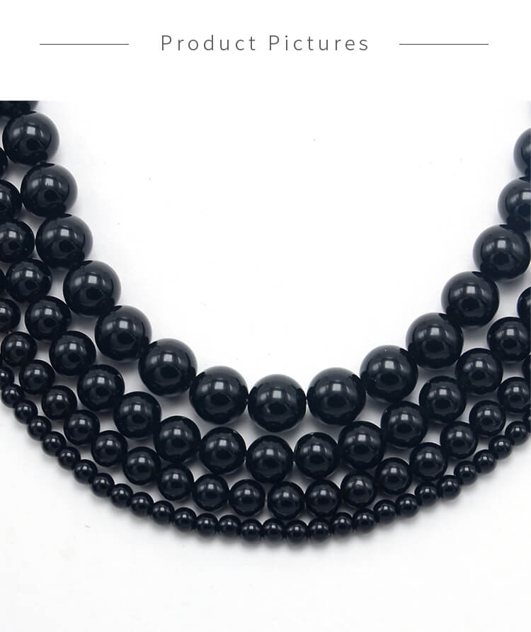 Wholesale 4mm 6mm 8mm 10mm Natural Gemstone Obsidian Round Beads for Men Women Bracelet