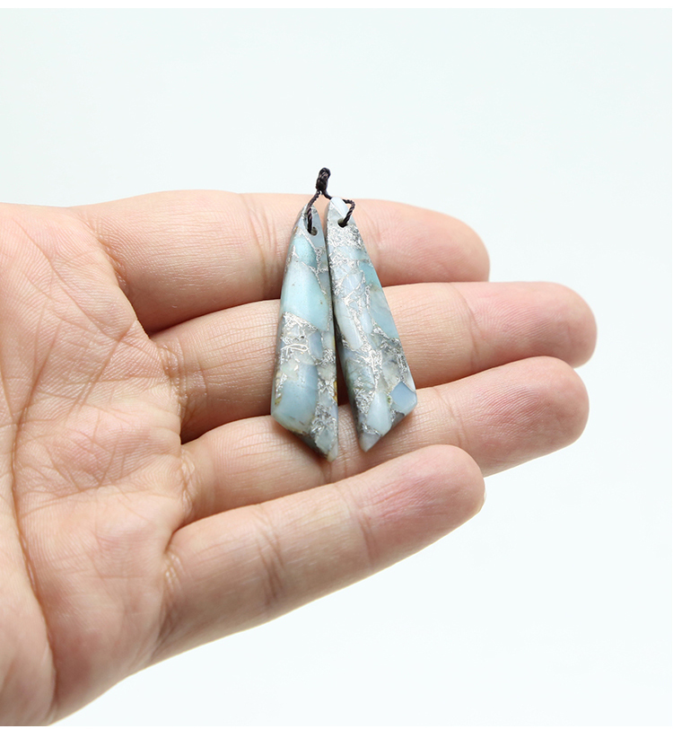 Hot Sell Amazonite Gem Pendant for Women Accessories DIY Jewelry Gemstone Necklace Making