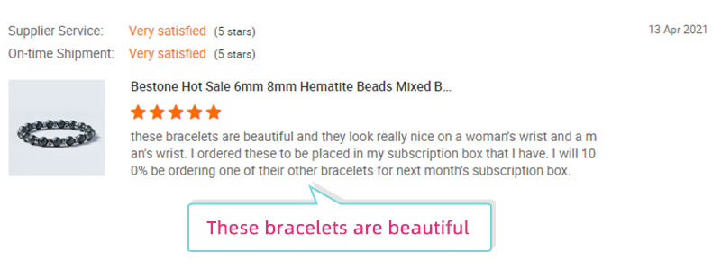 Tasha | Country: United States | Product: Hematite Beads Bracelet