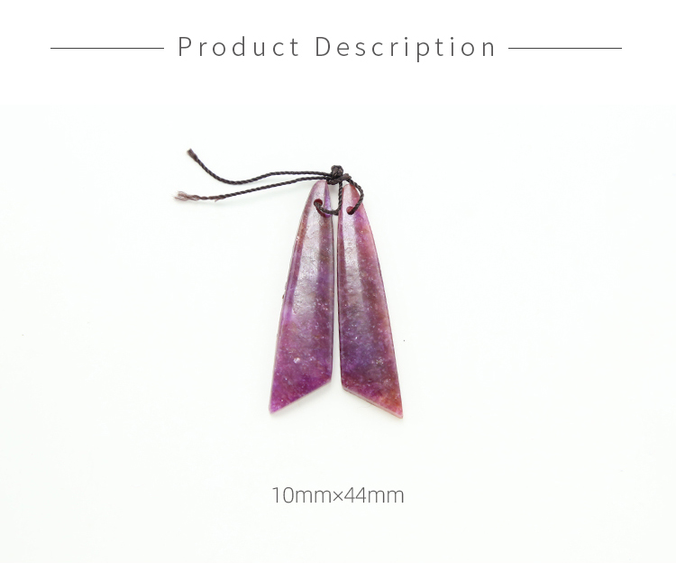 New Competitive Lepidolite Gem Pendant for DIY Jewelry Gemstone Necklace Making